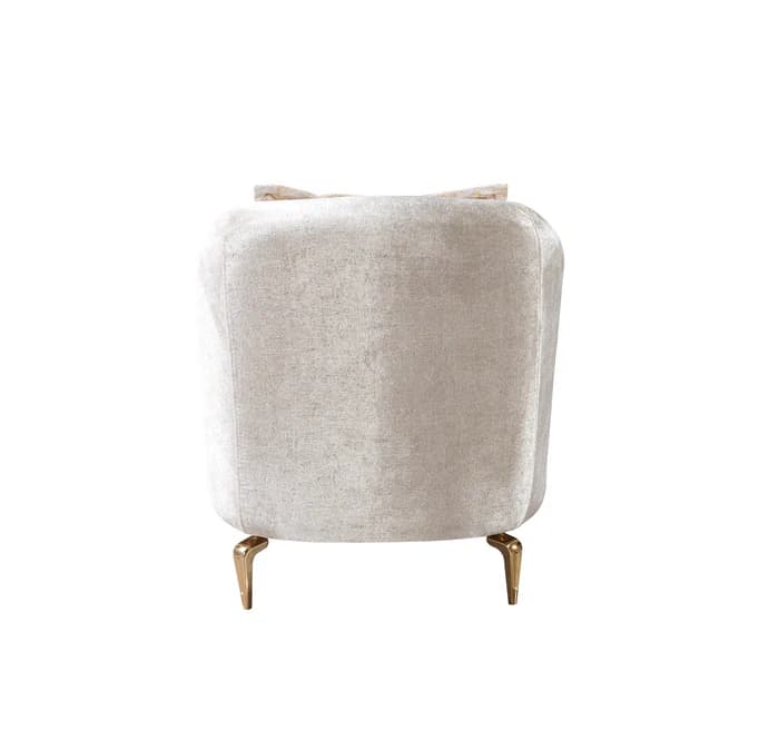 Santana Ivory Velvet Chair  | image 5