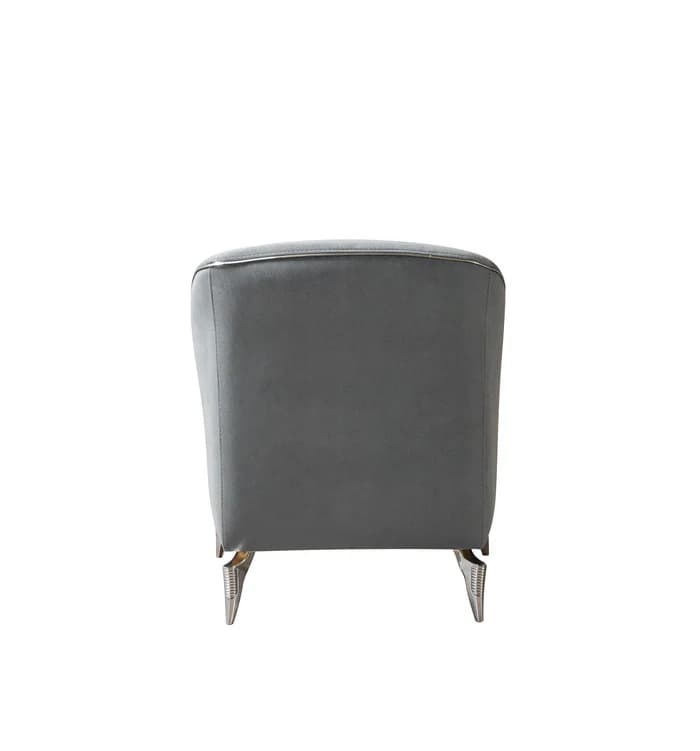 Belinda Gray Velvet Chair  | image 4