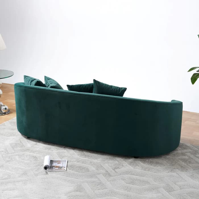 Kyle Green Velvet Sofa  | image 3