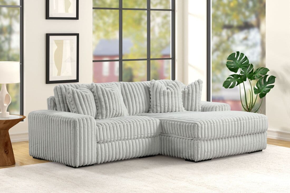 SUNDAY2 GRAY 2PC Sectional  | image 1