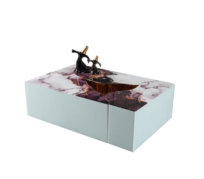 Dream White Marble 3 Pc Coffee Table  | image 5