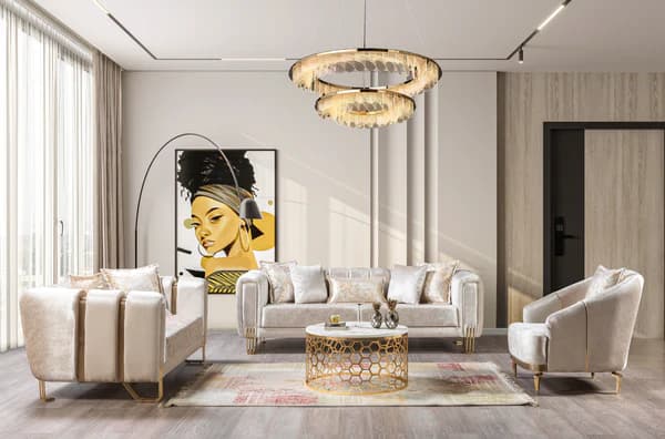 Santana Velvet Sofa 89" & Loveseat 69"   | image 1