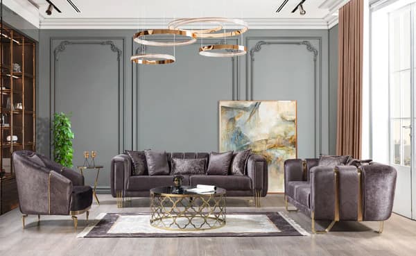 Santana Velvet Sofa 89" & Loveseat 69"   | image 2