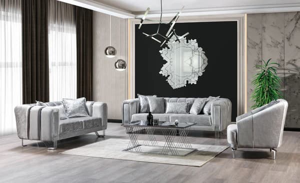 Santana Velvet Sofa 89" & Loveseat 69"   | image 5