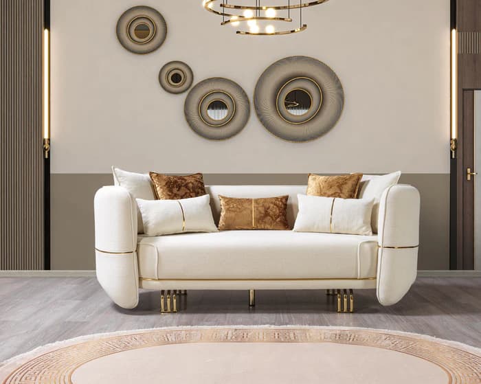 Helena Ivory Velvet Sofa 94" & Loveseat 82"  | image 7