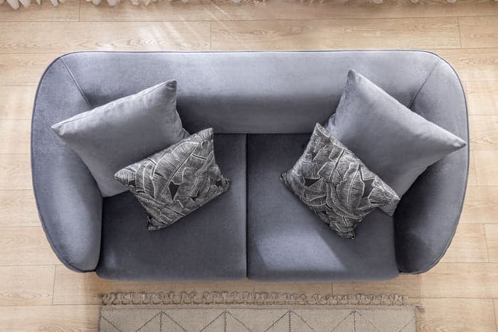 Angela Gray Velvet Sofa 91" & Loveseat 71"  | image 4