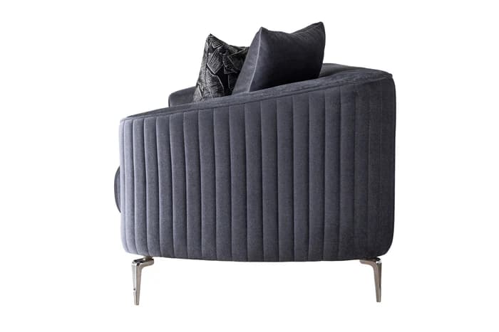 Angela Gray Velvet Sofa 91" & Loveseat 71"  | image 7