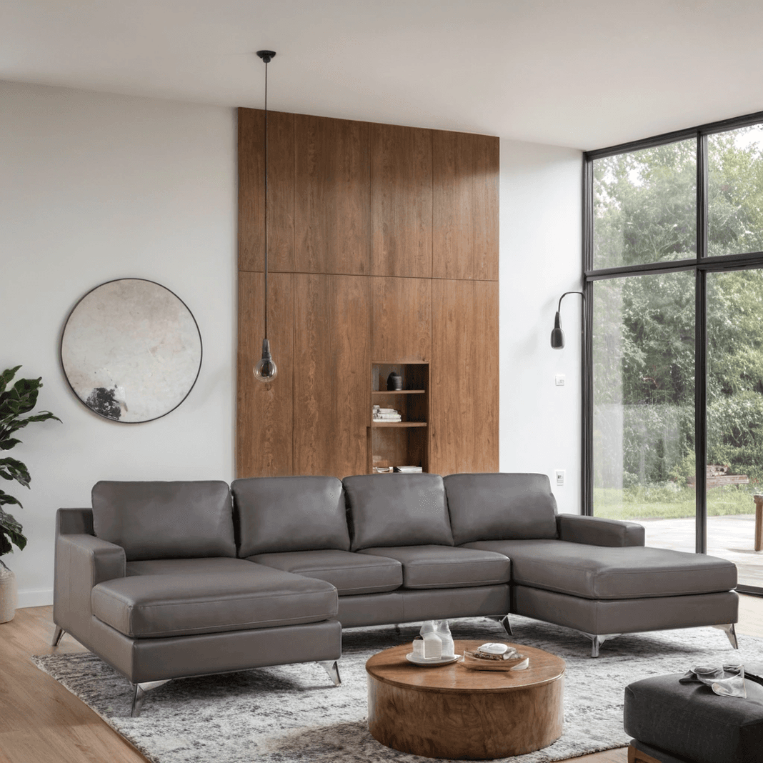 Candace Bronze Double Chaise Sectional   | image 1