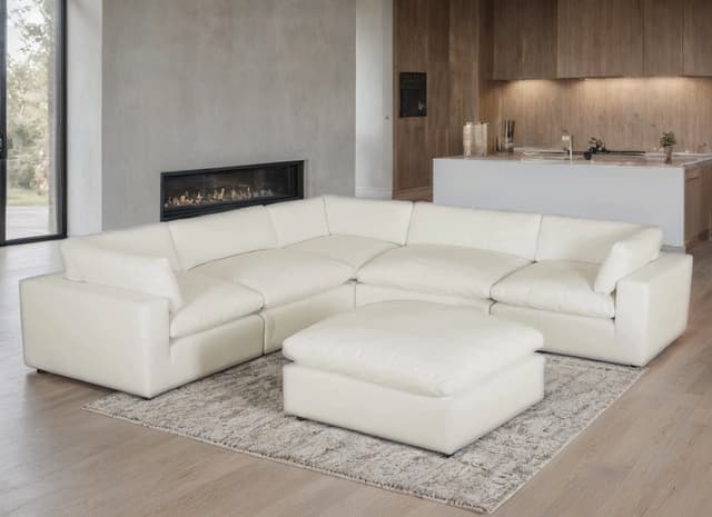 XL CLOUD WHITE Sectional + Ottoman Set  | image 4