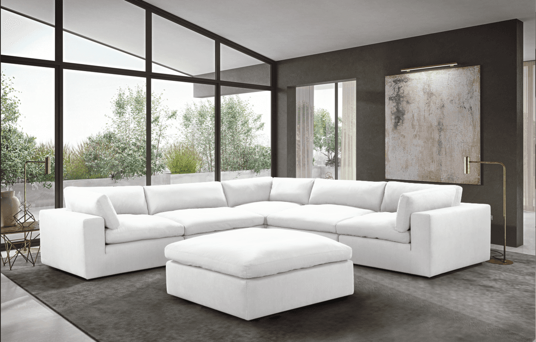 XL CLOUD WHITE Sectional + Ottoman Set  | image 5