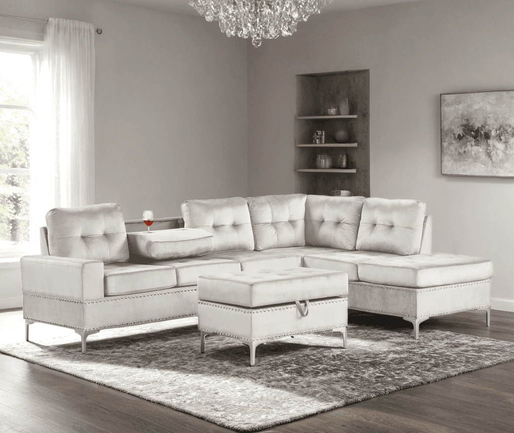 Anserra Reversible Sectional + Ottoman Set | image 2