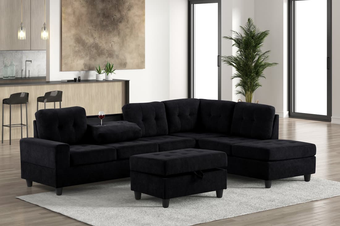 40Heights Reversible Sectional + Ottoman | image 1