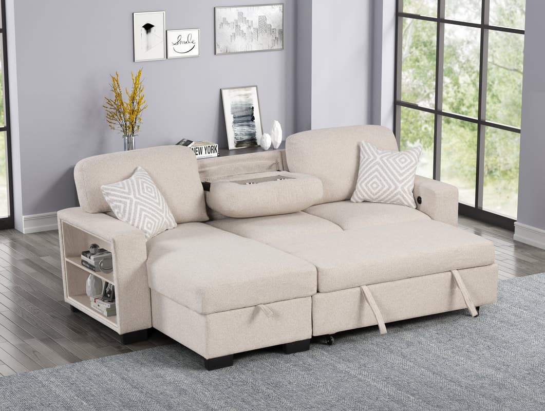 Pacific Reversible Sectional With Pull-Out Bed | image 1