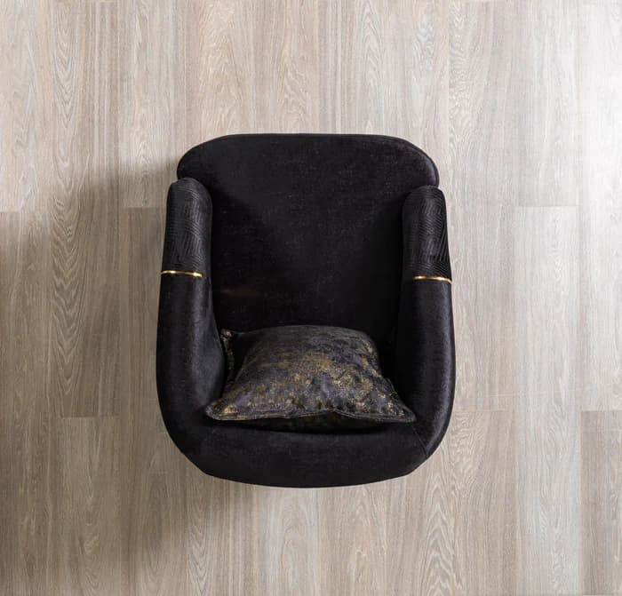 Santana Black Velvet Chair | image 3