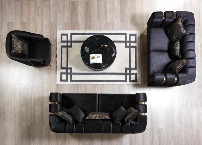 Santana Black Velvet Chair | image 4