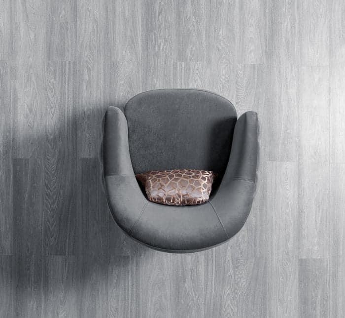 Victoria Gray Velvet Chair | image 3