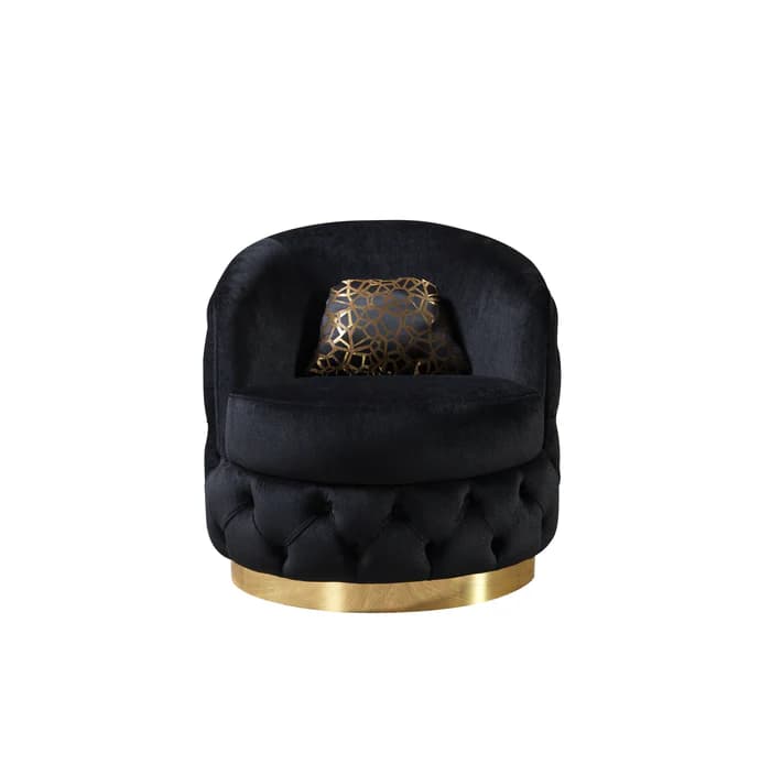 Lupino Black Velvet Chair | image 5