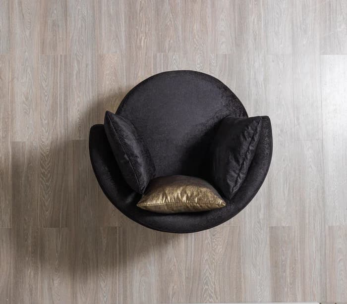 Michelle Black Velvet Chair | image 3