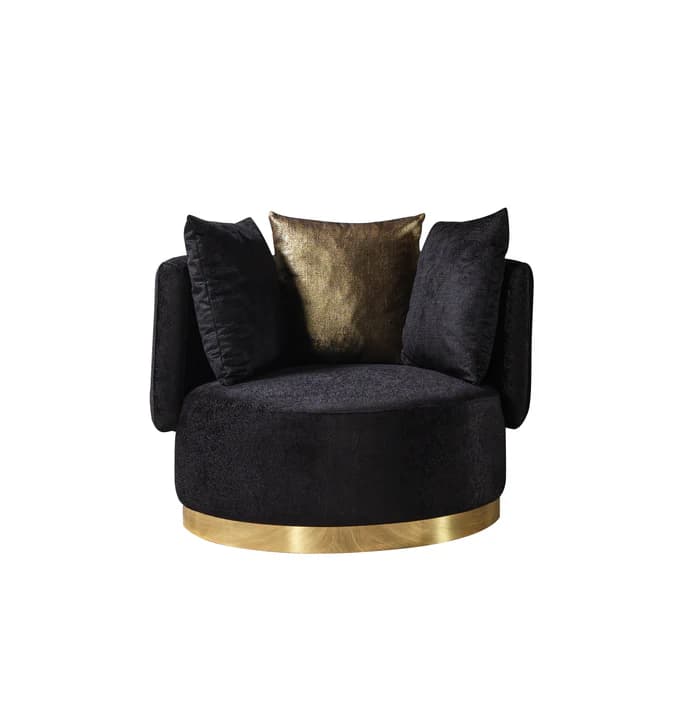 Michelle Black Velvet Chair | image 5