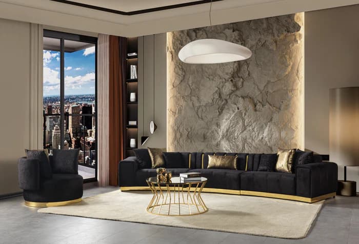 Michelle Black Velvet Chair | image 7