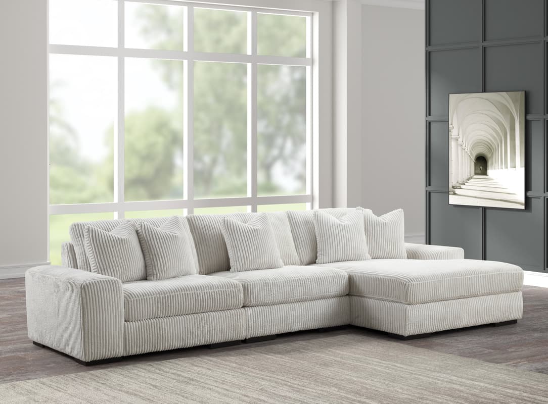 SUNDAY BEIGE 3PC Sectional | image 1