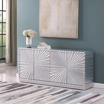 A-C10 Selene Silver Leaf Console | image 4
