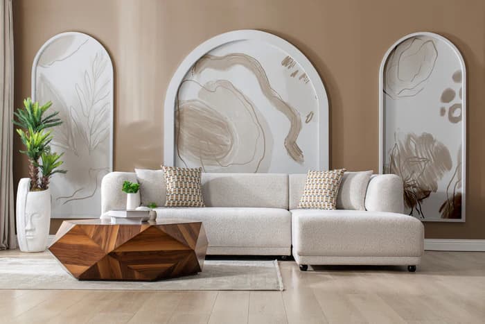 Lyna Ivory 2 Pc 105" RAF Sectional | image 1