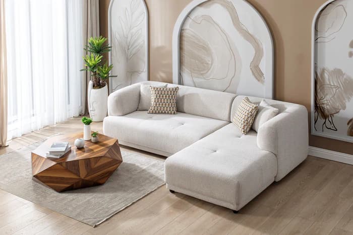 Lyna Ivory 2 Pc 105" RAF Sectional | image 6