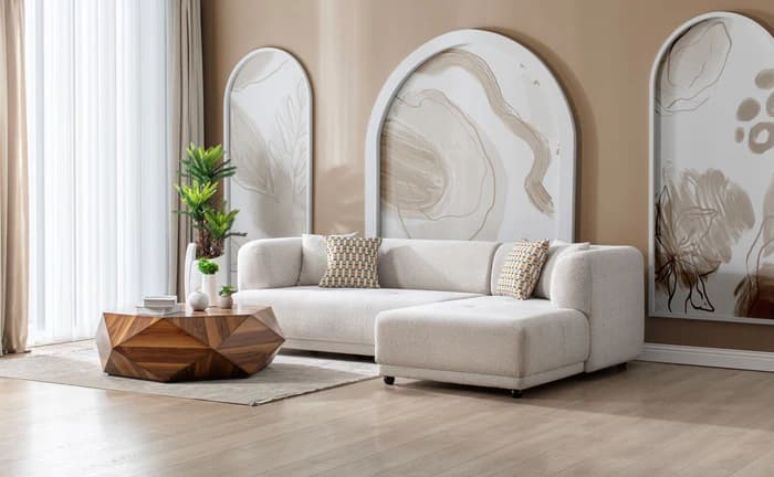 Lyna Ivory 2 Pc 105" RAF Sectional | image 7