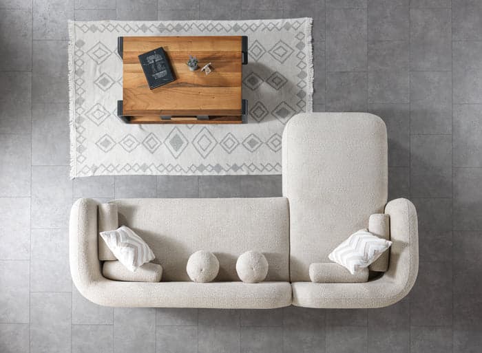 Liva Sand Boucle LAF 110" Sectional | image 3