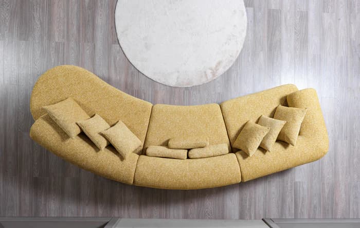 Lena Boucle 3-Piece Curved 145" Sectional | image 10