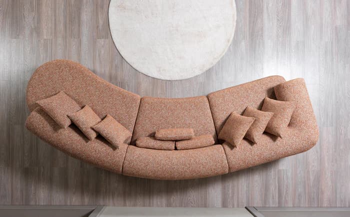 Lena Boucle 3-Piece Curved 145" Sectional | image 14