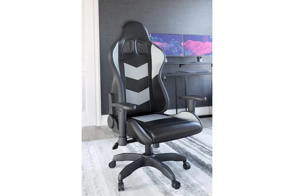 Lynxtyn Black/Gray Home Office Desk Chair | image 1