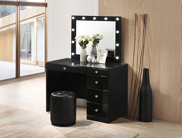 B4851BKSET MORGAN VANITY SET WITH STOOL | image 1