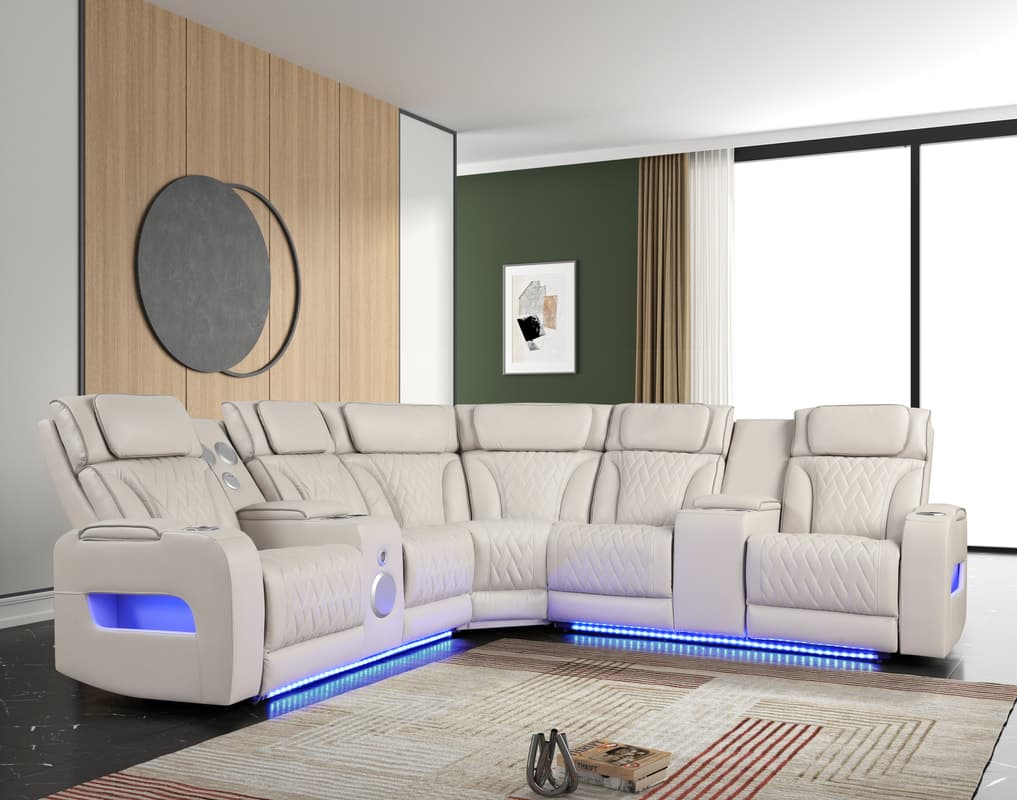Spain Power Reclining Sectional (Power Headrests) | image 1