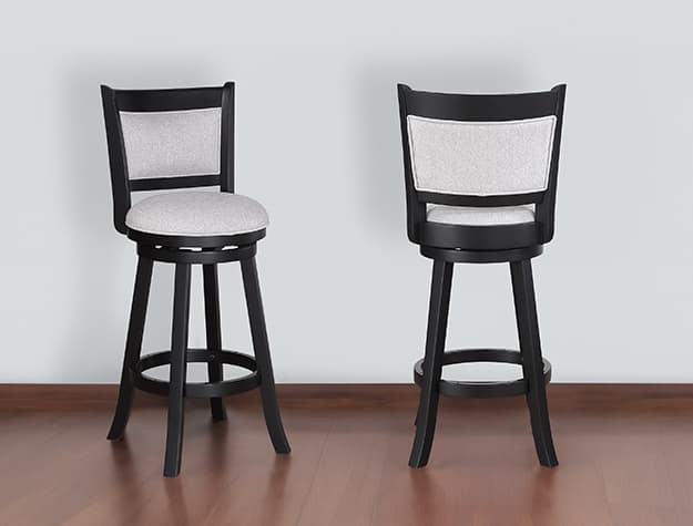2998DV-29 CECIL SWIVEL BAR STOOL DOVE K/D | image 1