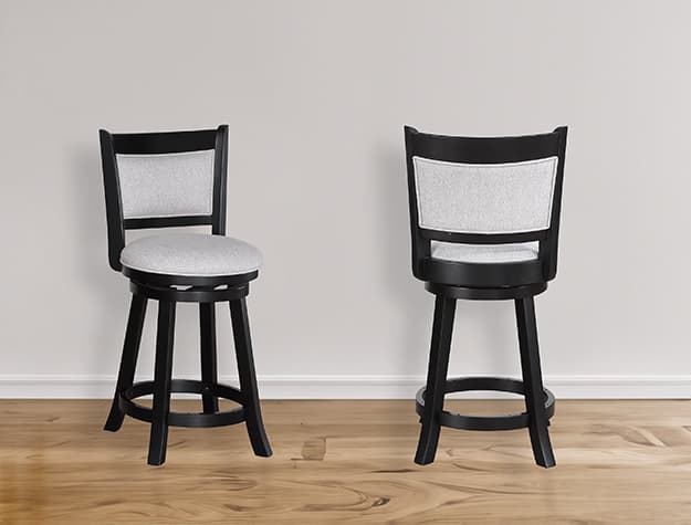 2998DV-24 CECIL SWIVEL PUB STOOL DOVE K/D | image 1