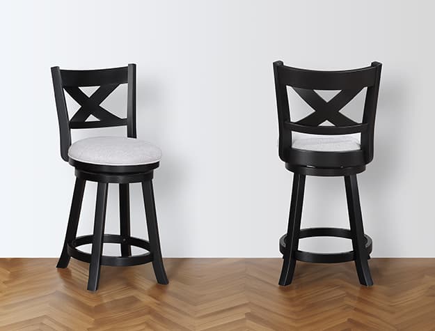 2993DV-24 KIPPER SWIVEL PUB STOOL DOVE K/D | image 1