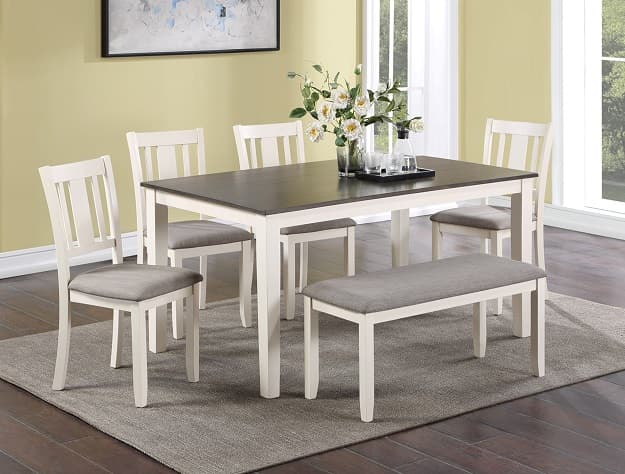 2263SET-CG ROWAN 6-PK DINETTE SET WITH BENCH | image 1