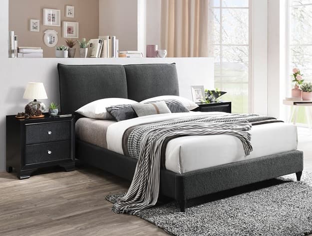 5106CL-ALL JENN CHARCOAL BED FRAME | image 1