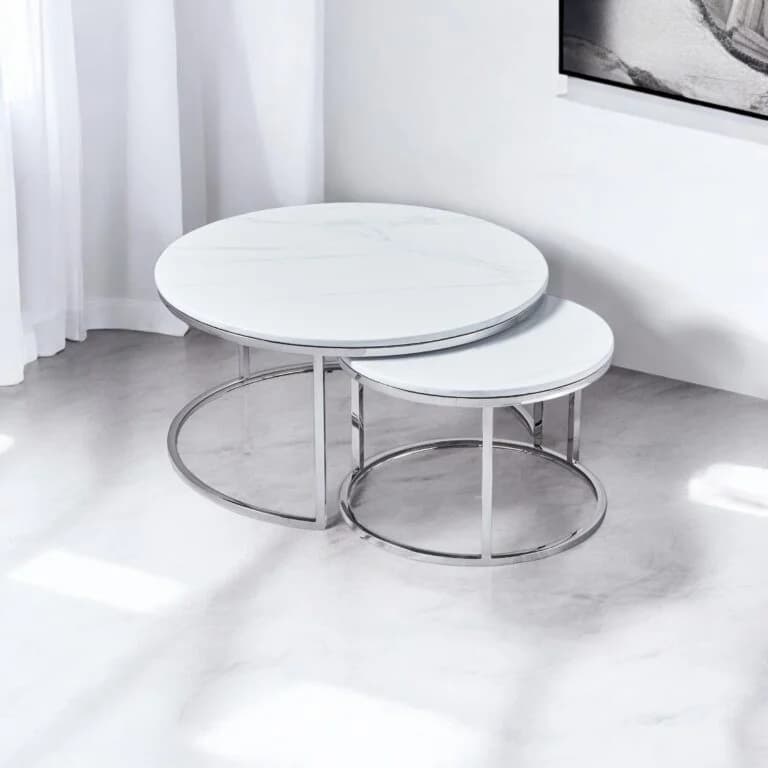 Tanner Round Nesting Table | image 1