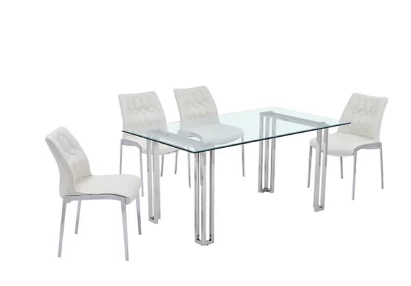 Molly 5 PC Dining Set White | image 1