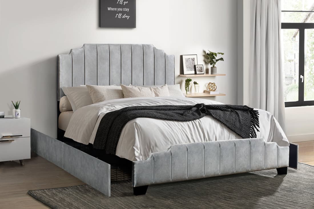 HH970 Platform Bed - Full, Queen, King | image 1