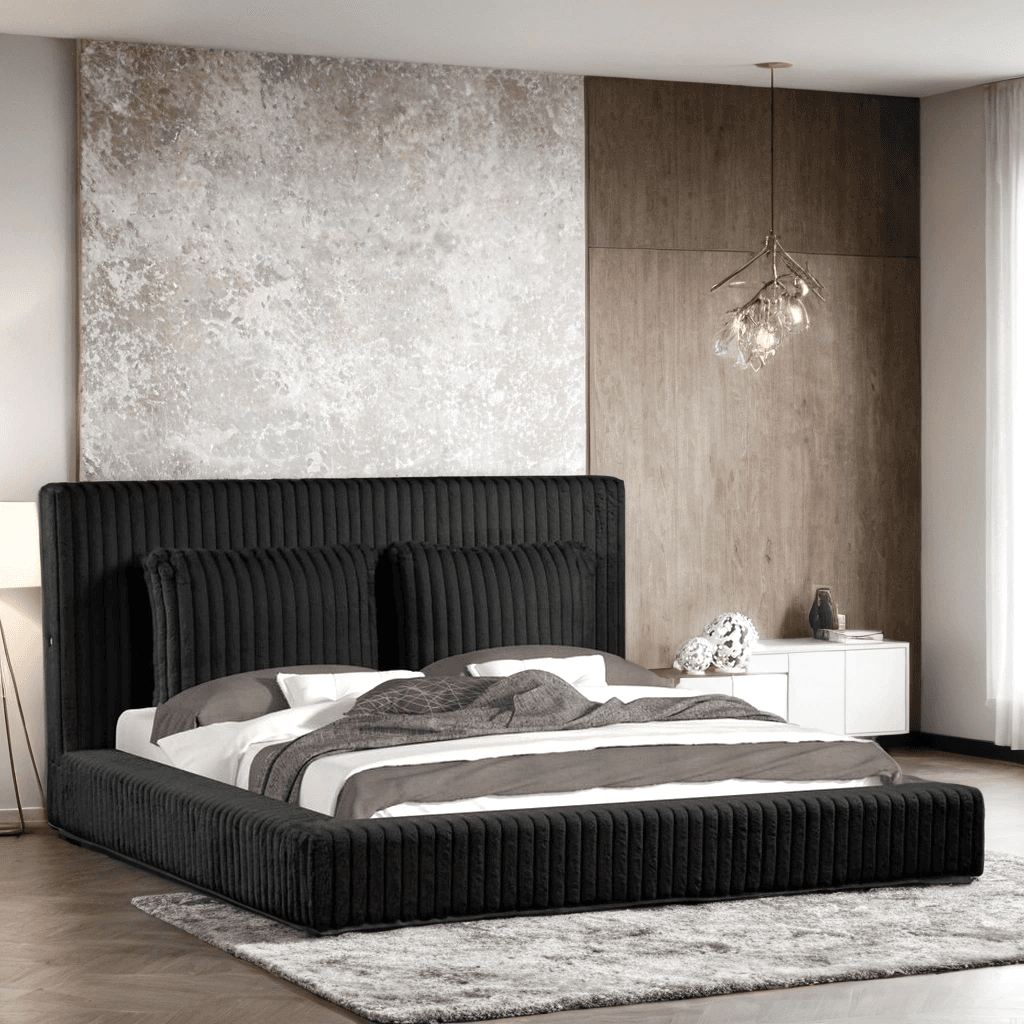 Lauren Platform Bed (w/ USB PORTS) - Queen, King | image 2