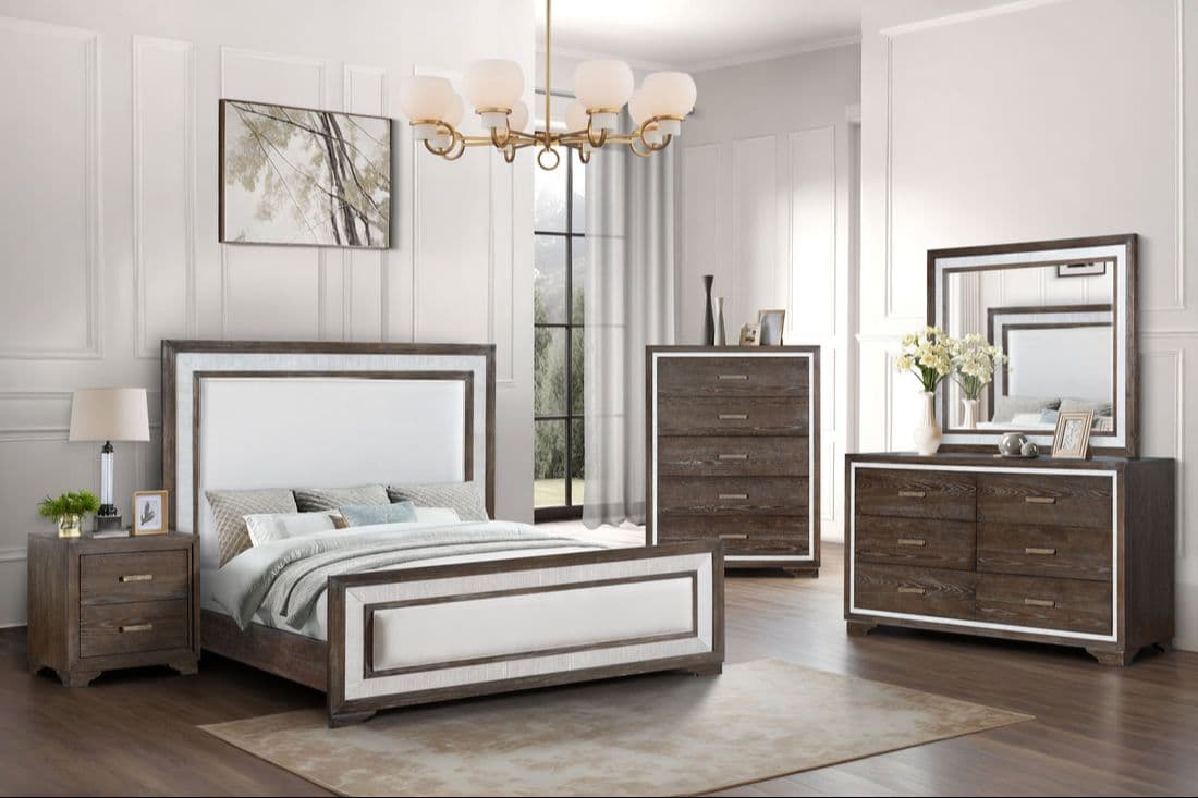 BOSON 4pc or 5pc Bedroom Set - Queen, King | image 1