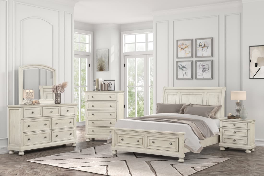 Magnolia40 4pc or 5pc Bedroom Set - Queen, King | image 1