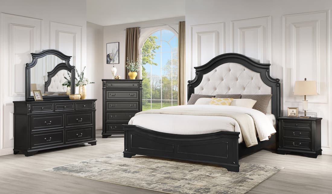 B6020 - 4pc or 5PC Bedroom Set - Queen, King | image 1