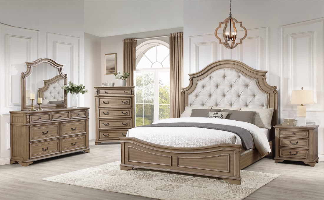B6030 - 4pc Bedroom Set - Queen, King | image 1