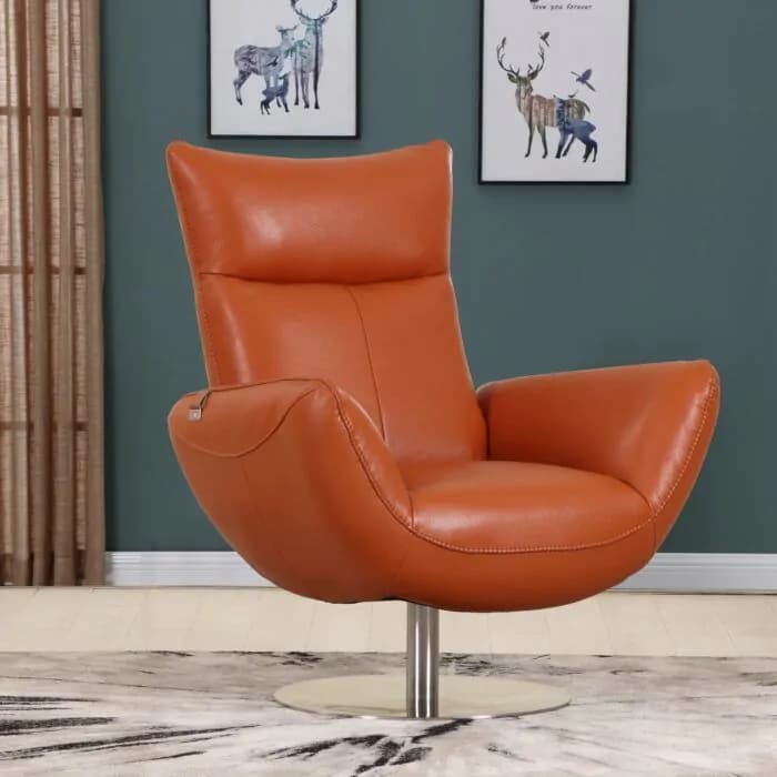 C74 Italian Top Grain Leather Chair | image 1