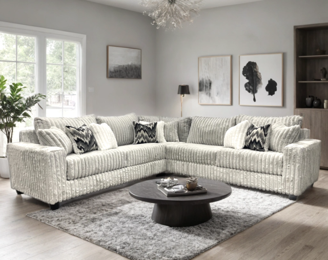 9600 - Gray Sectional (Oversized)